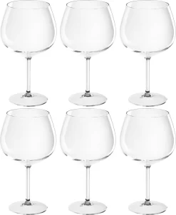 6x Verres Ballons Gin Tonic Transparents 860 Ml De Plastique Incassable - Réutilisables - Verres à Vin Pour Amateurs De Vins -Fournitures De Cuisine Boutique 980x1200 1