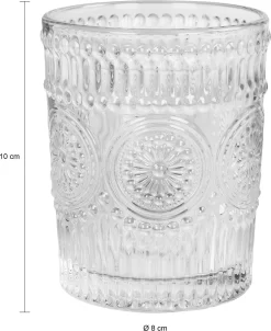 Verre à Eau Krumble - Vintage - Verres - Verres - Verre à Eau - Verre à Whisky - Passe Au Lave-Vaisselle - Set De 12 - 260 Ml - Glas - Transparent - 8 X 8 X 10 Cm -Fournitures De Cuisine Boutique 983x1200 4