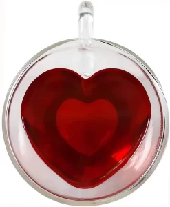 Verres à Thé Verres Paroi - Effet Coeur - 240 Ml - Set De 4 - Verres à Thé Double Paroi - Verre à Thé Avec Oreille - Verres à Café Cappuccino Latte Macchiato - Love Mug - Mugs Cadeau -Fournitures De Cuisine Boutique 989x1200 1