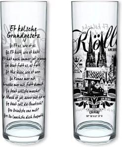 6 Morceaux De 0 Ml Chacun | Loi Fondamentale De Cologne Et Ville Des Ming | Verres à Bière, Tiges Kölner, Verres à Boire